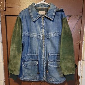 Vintage 90s Arizona Jean flannel lined coat sz M